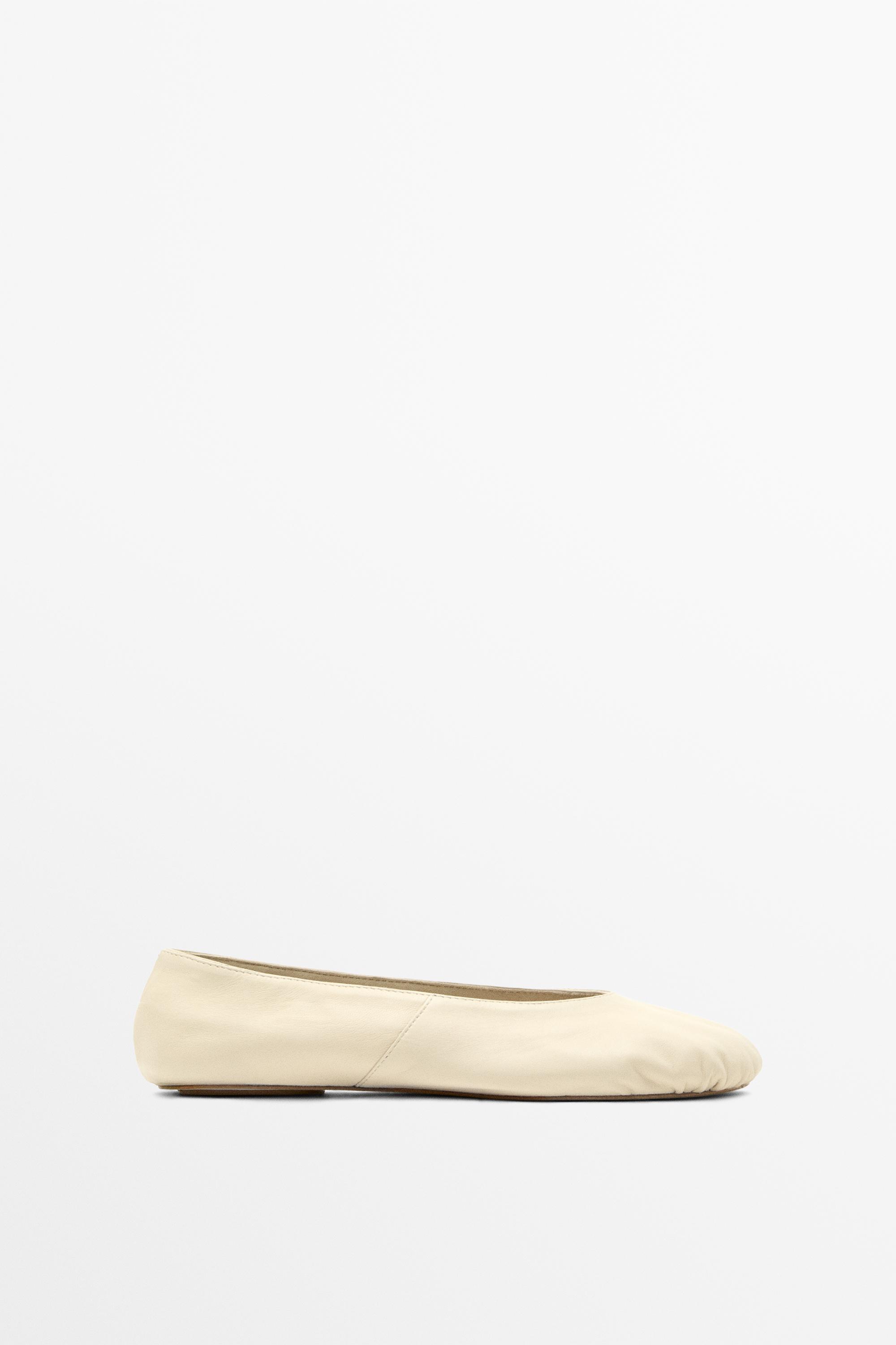 Ballerine en cuir souple